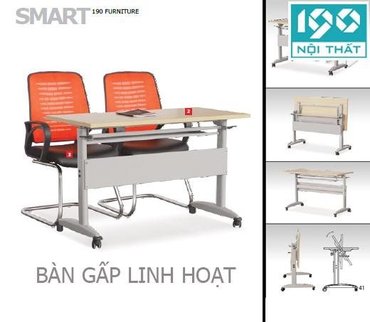 Bàn gấp chân sắt BHL12